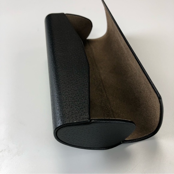 𝅺BURBERRY eyeglass sunglass case brown with raised gold logo new cleaning cloth - Picture 5 of 5